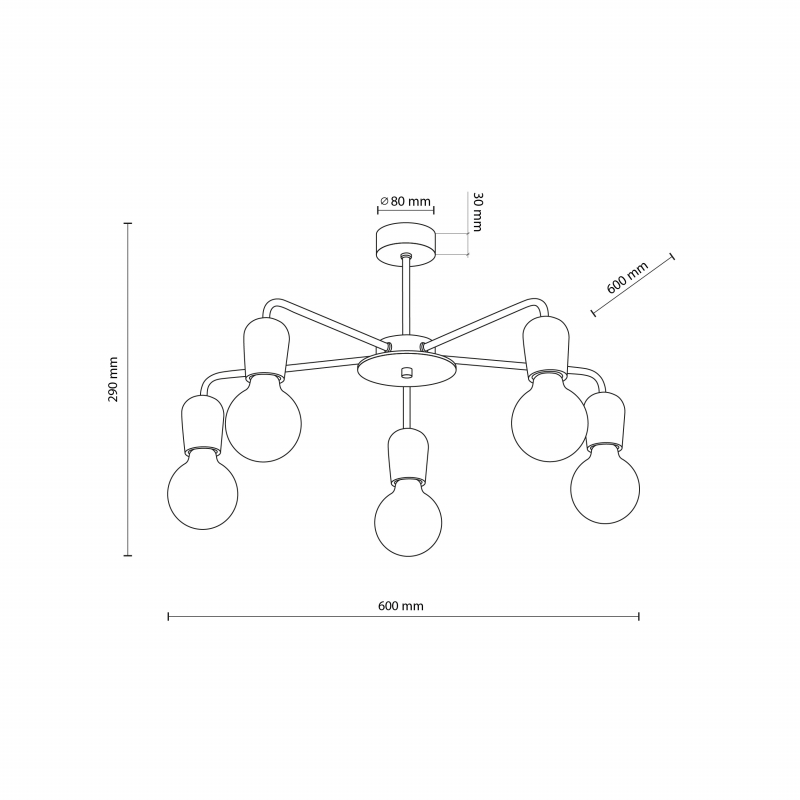 Lampa sufitowa MIRIAM 4969
