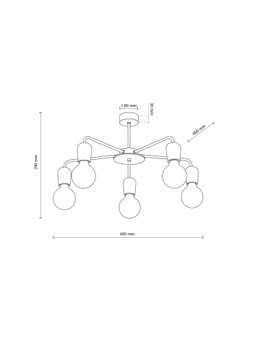 Lampa sufitowa MIRIAM 4969
