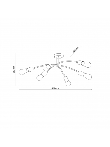 Lampa sufitowa HELIX BLACK 4679