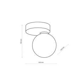 Lampa sufitowa BIANCA GOLD 4695
