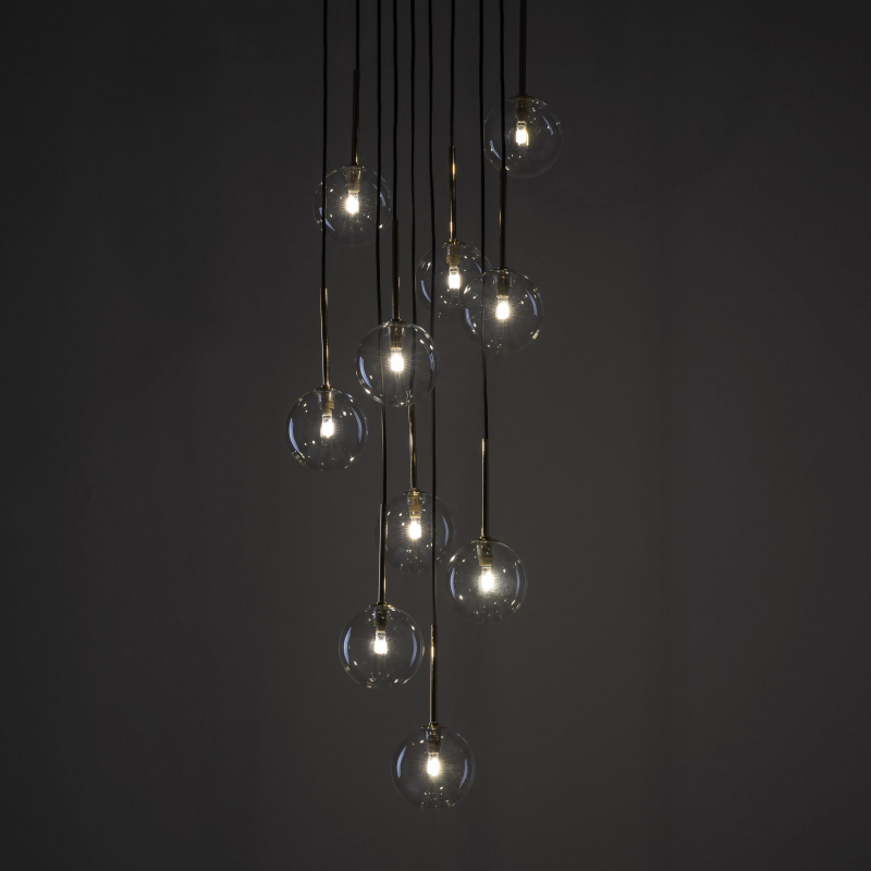Lampa wisząca NILOS BLACK / GOLD 5944