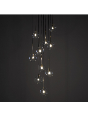 Lampa wisząca NILOS BLACK / GOLD 5944