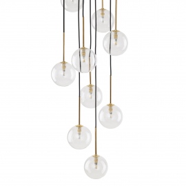 Lampa wisząca NILOS BLACK / GOLD 5944