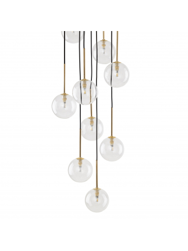 Lampa wisząca NILOS BLACK / GOLD 5944