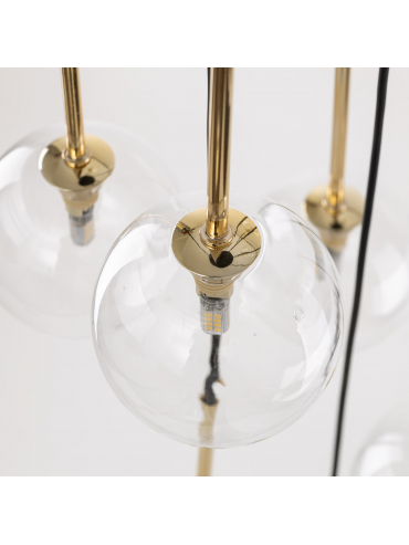 Lampa wisząca NILOS BLACK / GOLD 5944