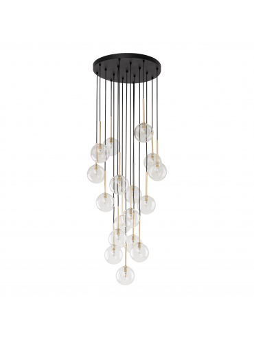 Lampa wisząca NILOS BLACK / GOLD 5945
