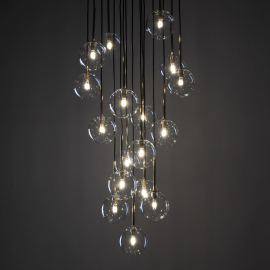 Lampa wisząca NILOS BLACK / GOLD 5945