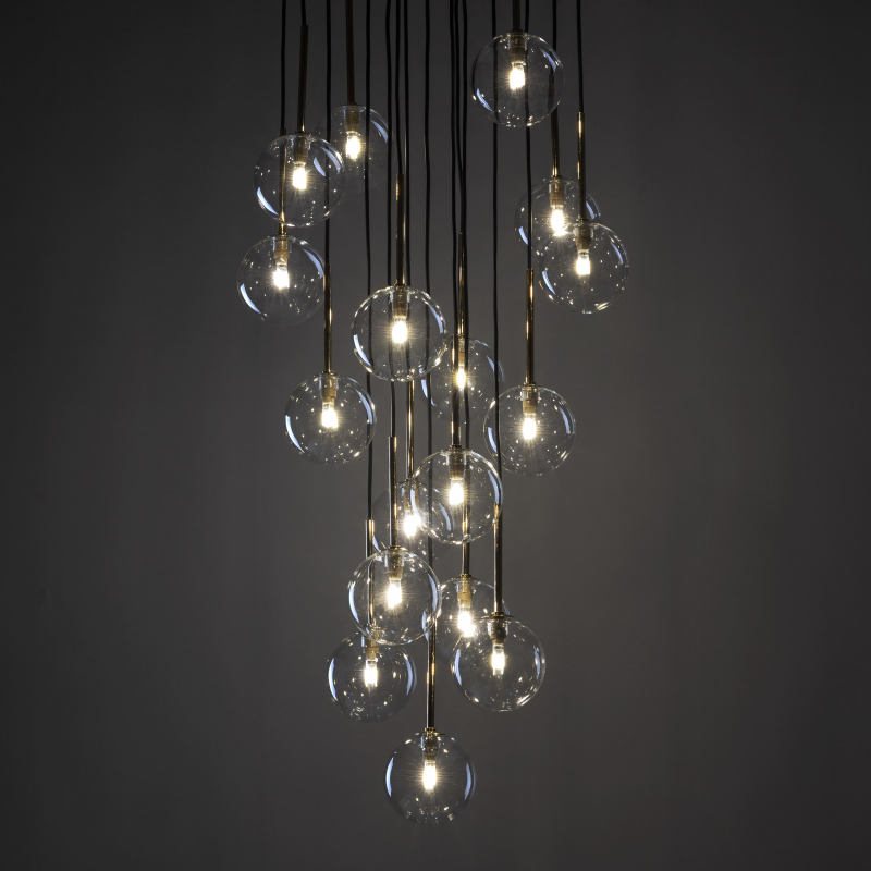 Lampa wisząca NILOS BLACK / GOLD 5945
