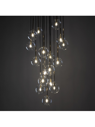 Lampa wisząca NILOS BLACK / GOLD 5945
