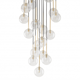 Lampa wisząca NILOS BLACK / GOLD 5945