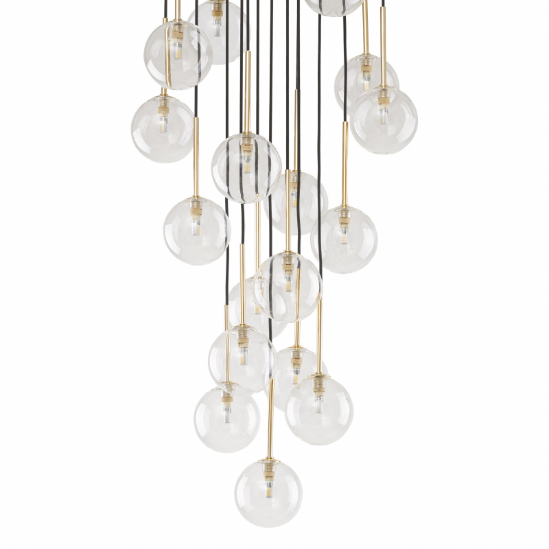 Lampa wisząca NILOS BLACK / GOLD 5945