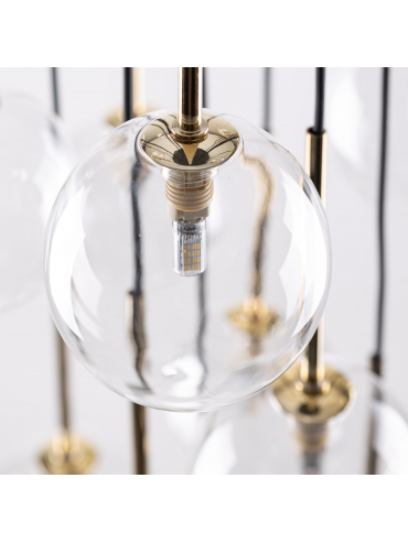 Lampa wisząca NILOS BLACK / GOLD 5945