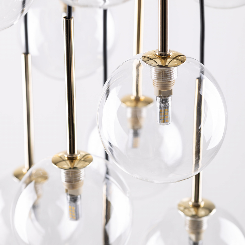 Lampa wisząca NILOS BLACK / GOLD 5945