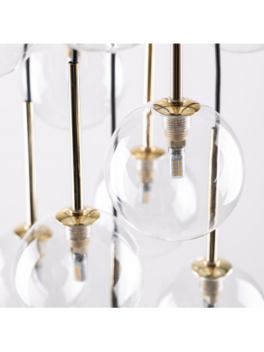 Lampa wisząca NILOS BLACK / GOLD 5945