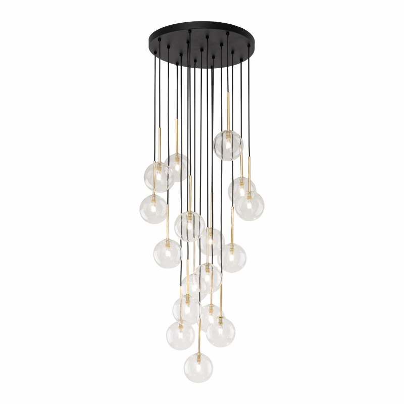 Lampa wisząca NILOS BLACK / GOLD 5945