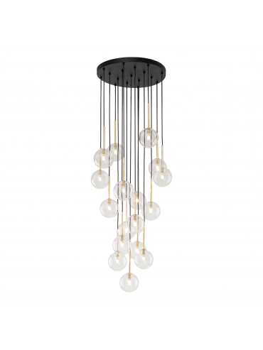 Lampa wisząca NILOS BLACK / GOLD 5945