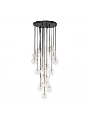 Lampa wisząca NILOS BLACK / GOLD 5945