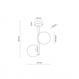 Lampa sufitowa ESTERA GOLD 4547