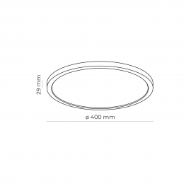 Kinkiet AQUA WHITE MEDIUM 36W LED 6902