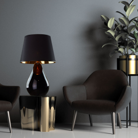 Lampa stołowa LACRIMA BLACK/GOLD 5454