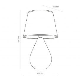 Lampa stołowa LACRIMA BLACK/GOLD 5454