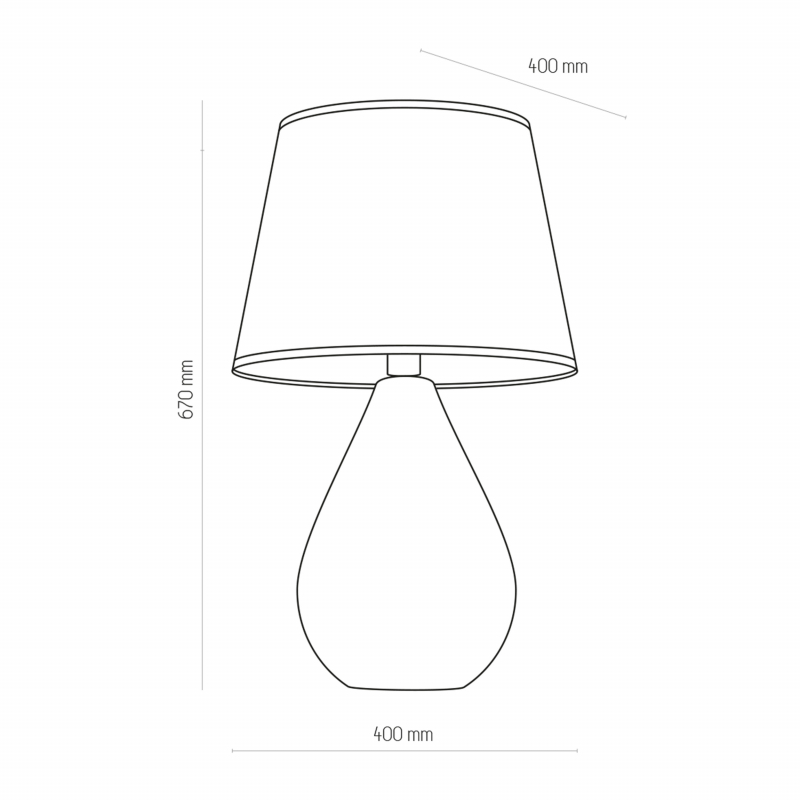 Lampa stołowa LACRIMA BLACK/GOLD 5454