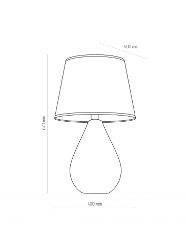 Lampa stołowa LACRIMA BLACK/GOLD 5454