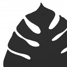 Kinkiet MONSTERA BLACK 4666