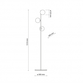 Lampa podłogowa ESTERA BLACK 5717