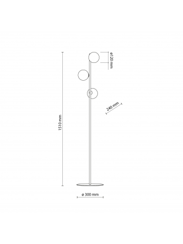 Lampa podłogowa ESTERA BLACK 5717