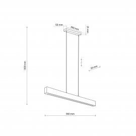 Lampa wisząca TEO LED M 6615