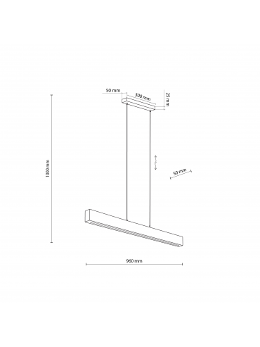 Lampa wisząca TEO LED M 6615