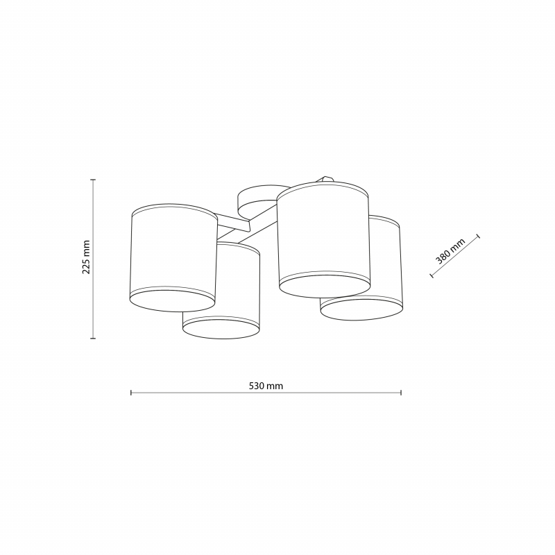 Lampa sufitowa DEVA NATURE 6866