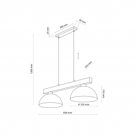 Lampa wisząca OSLO BLACK 4711