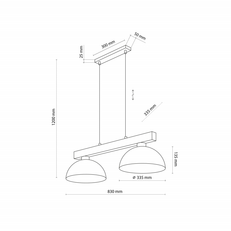 Lampa wisząca OSLO BLACK 4711
