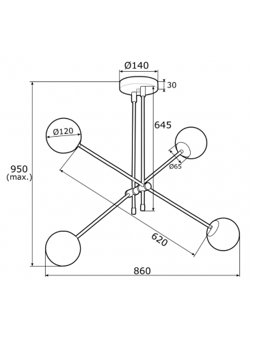 Lampa wisząca ABSOS 1840
