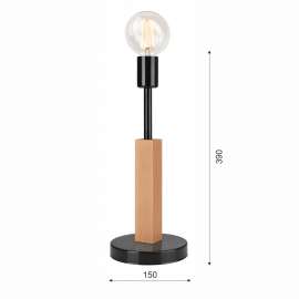 Lampa stołowa Orazio LN-1.85 czarna 33693