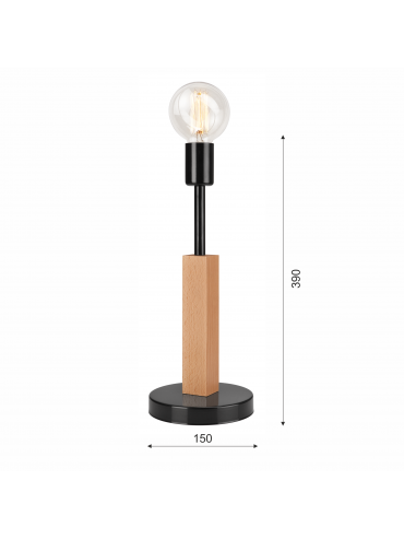 Lampa stołowa Orazio LN-1.85 czarna 33693