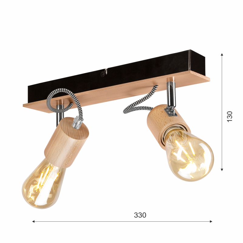 Lampa sufitowa Gustavo LM-2.125 czarna 39800