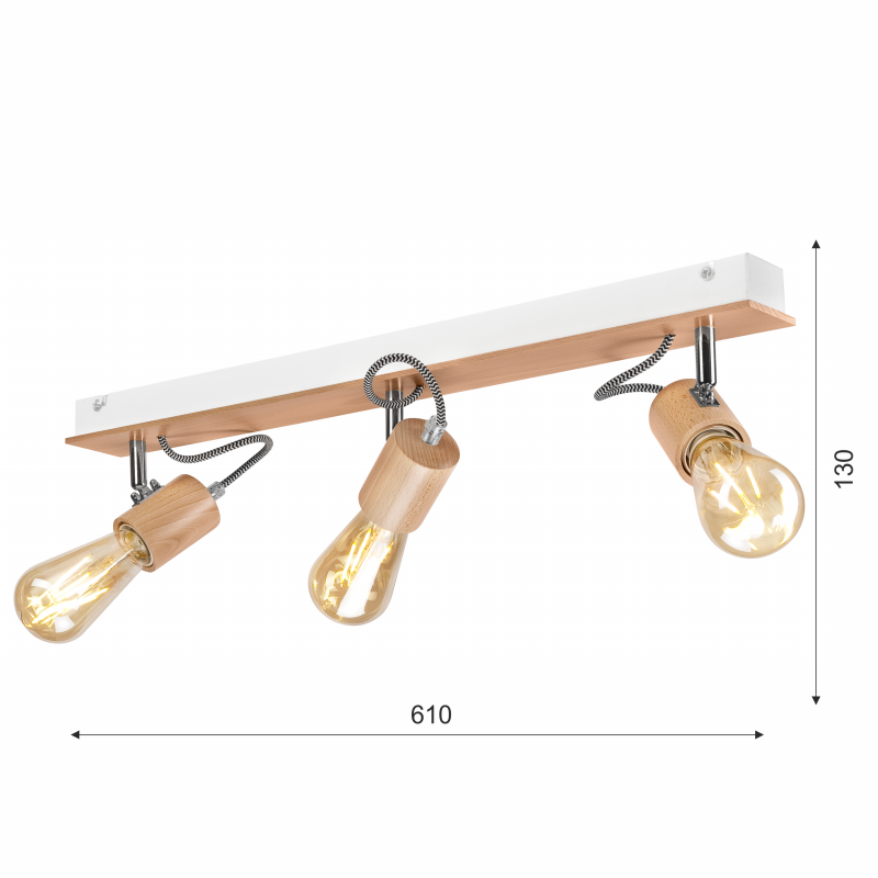 Lampa sufitowa Gustavo LM-3.125 biała 39787