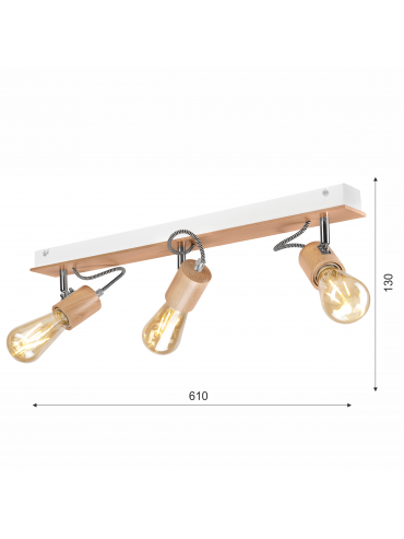 Lampa sufitowa Gustavo LM-3.125 biała 39787