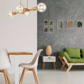 Lampa sufitowa Astrid LM-4.146 złota 43425