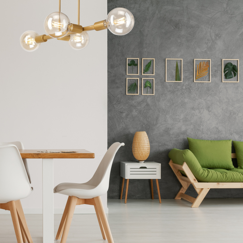 Lampa sufitowa Astrid LM-4.146 złota 43425