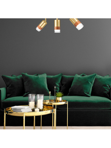 Lampa sufitowa Aurora LM-3.151 złota 43692