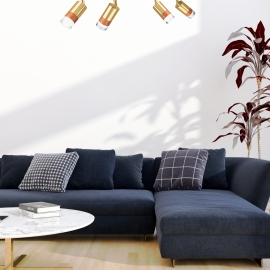 Lampa sufitowa Aurora LM-4.151 złota 43722