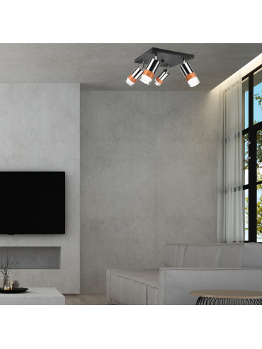 Lampa sufitowa Aurora LM-4.151/A chrom 43746