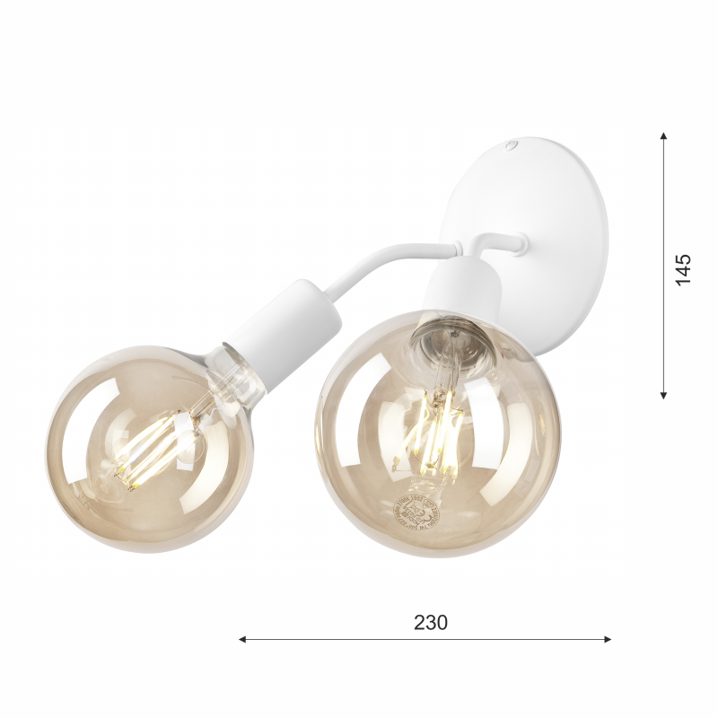 Lampa sufitowa Viggo KM-2.122 biała 39398