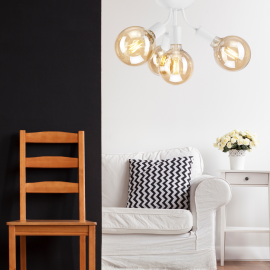 Lampa sufitowa Viggo LM-4.122 biała 39404
