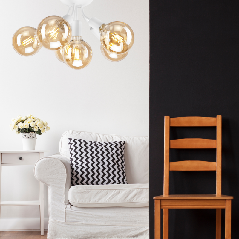 Lampa sufitowa Viggo LM-6.122 biała 39411