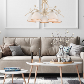 Lampa wisząca Retro LM-5.51 biała 19208